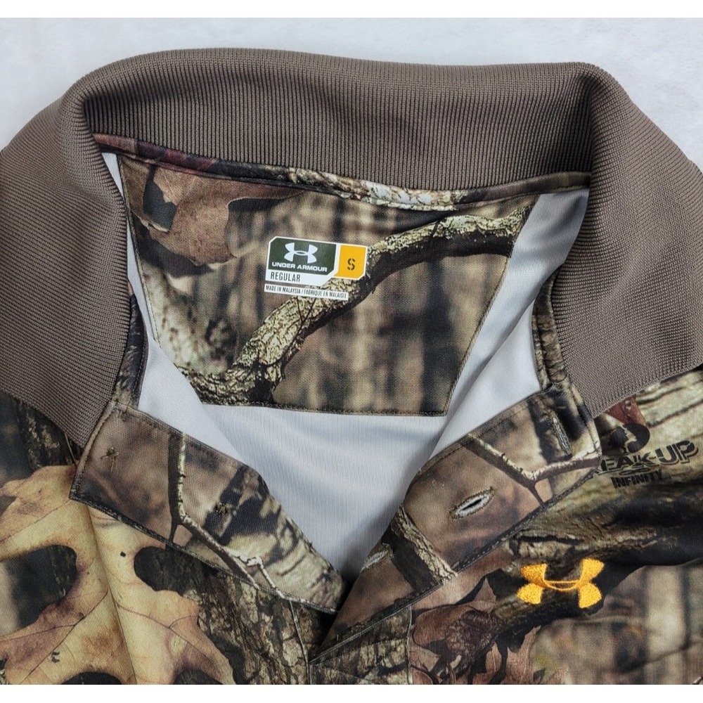 Under Armour Polo Mens Small Break Up Infinity Performance Hunting Camo EC - Picture 7 of 11